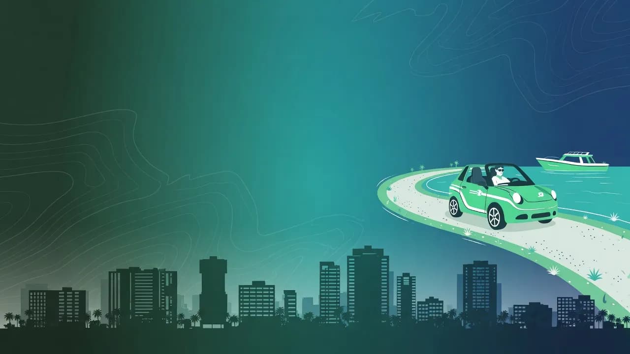 Cancún dynamic illustration