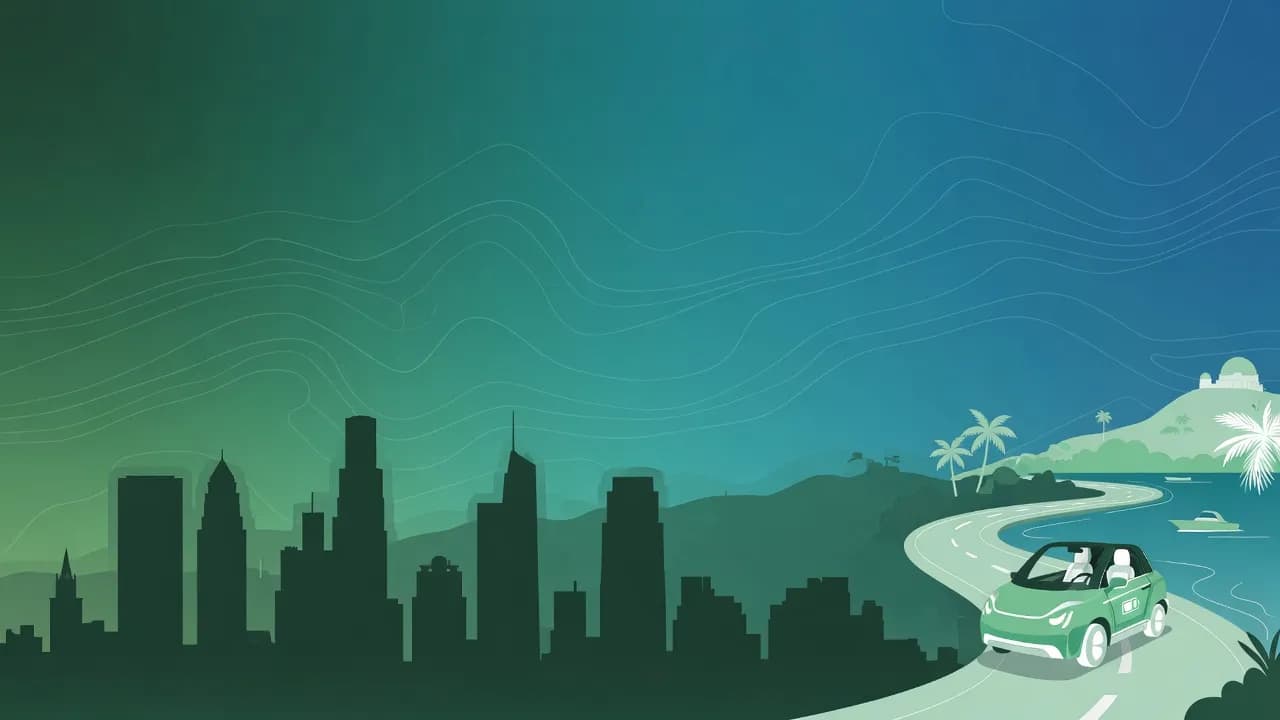 Los Angeles dynamic illustration