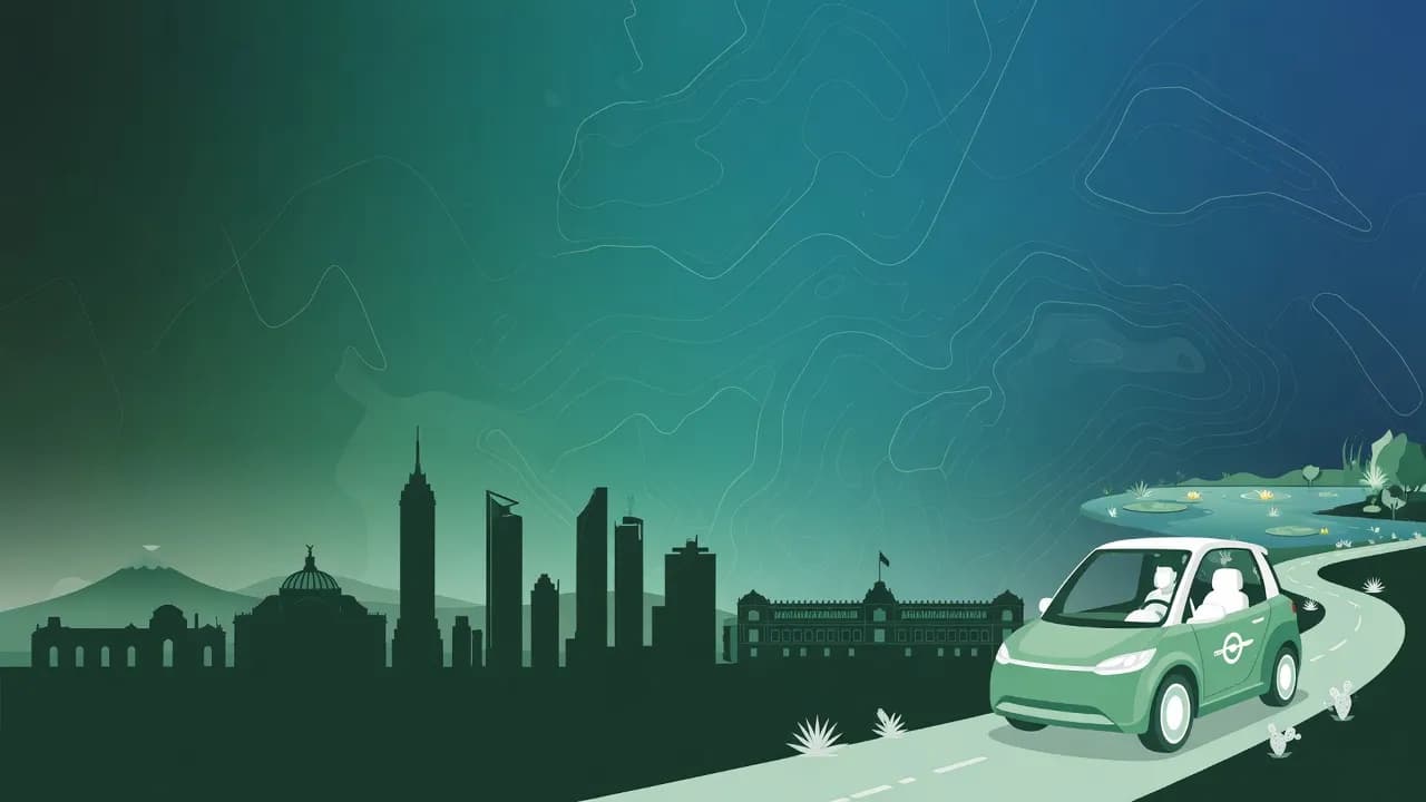 Ciudad de México dynamic illustration