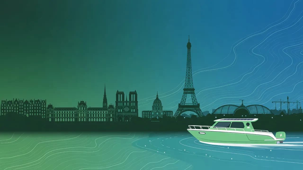 Paris dynamic illustration