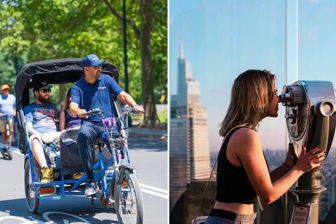 Central Park Pedicab Tour & Top of the Rock Ticket