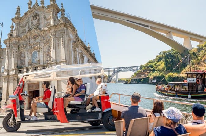 Porto Combo: Tuk-Tuk City Tour and Douro River Cruise