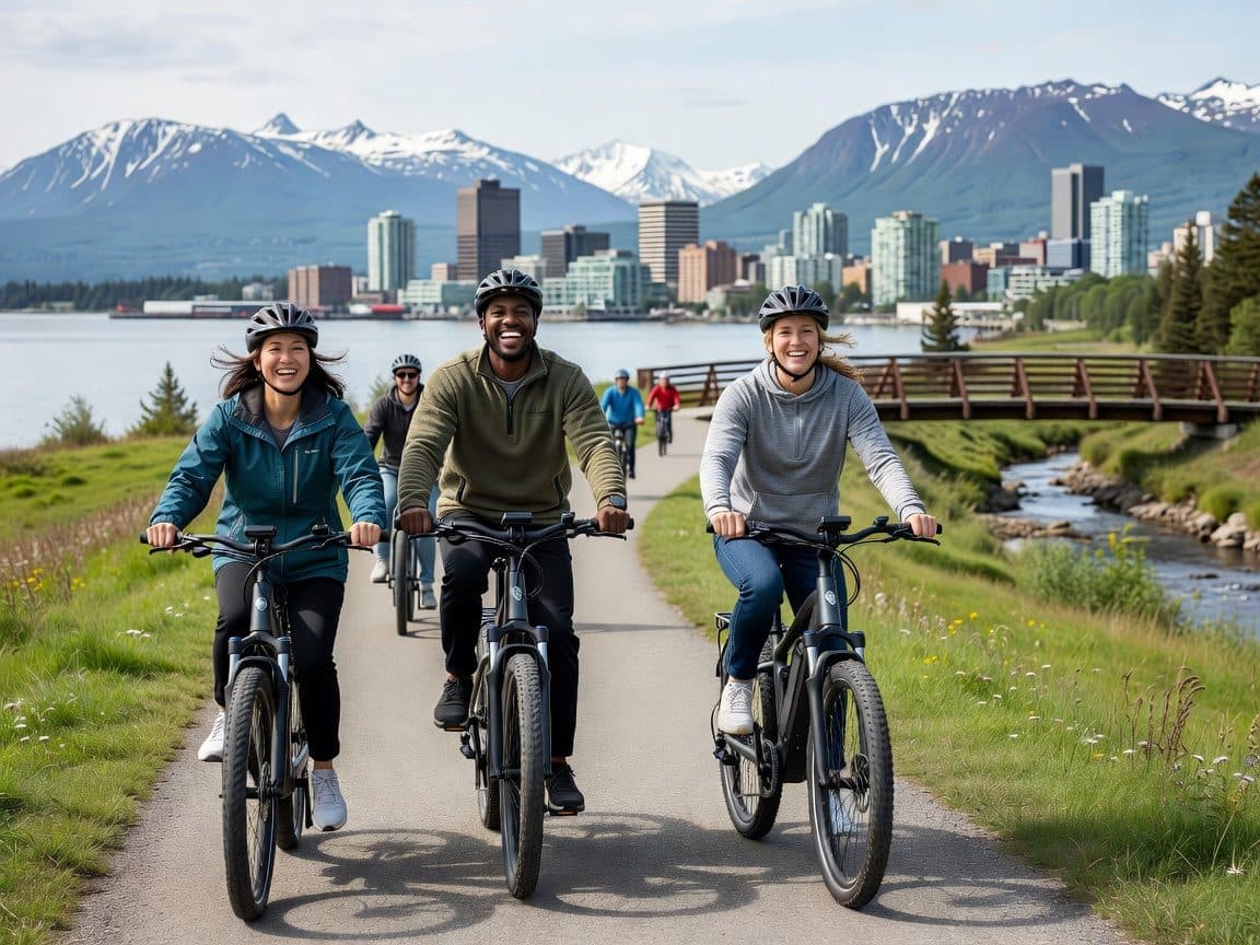 Electric Bicycling into Wilderness Trails of Anchorage