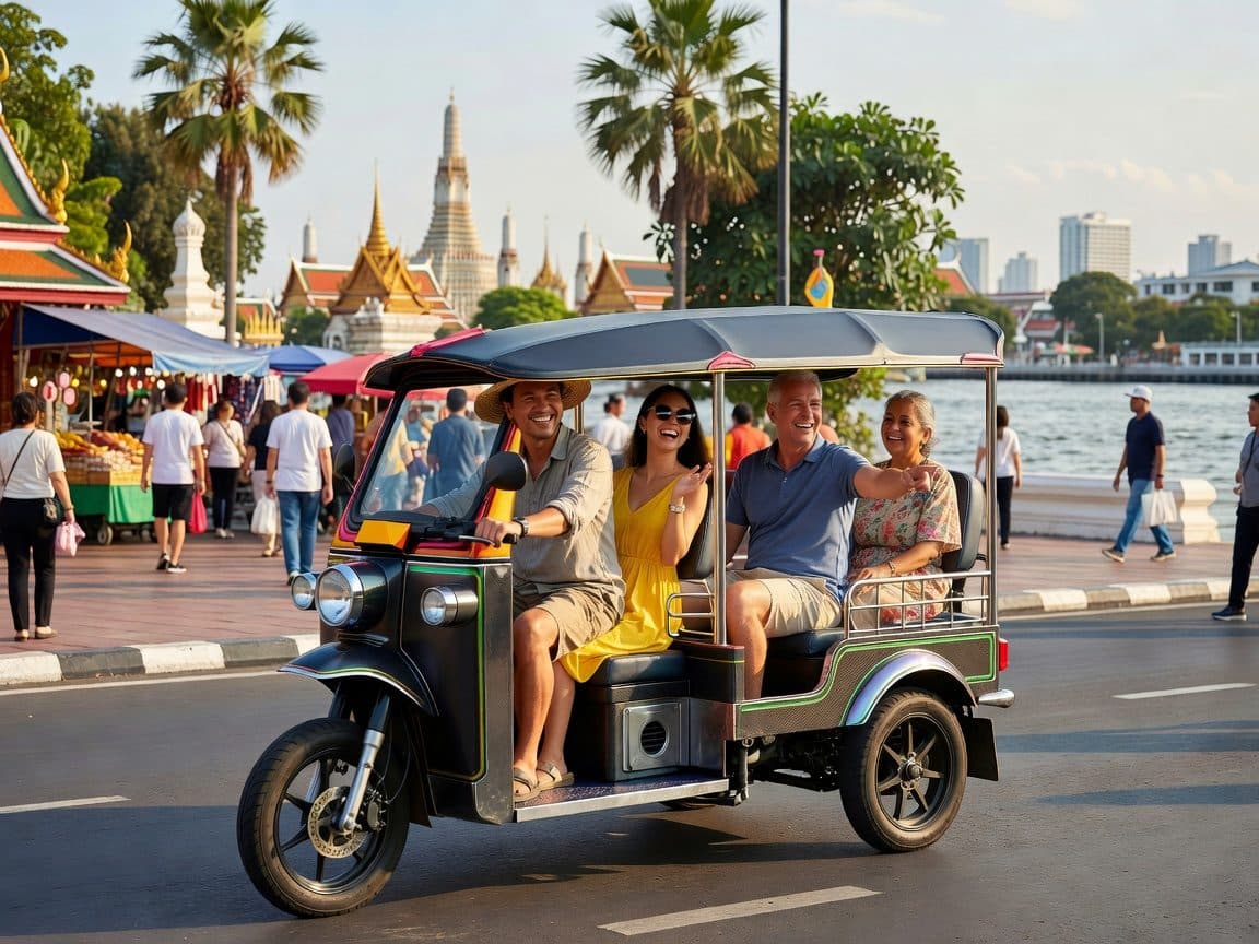 Self-Tour Private Electric Tuk Tuk to Iconic Temples