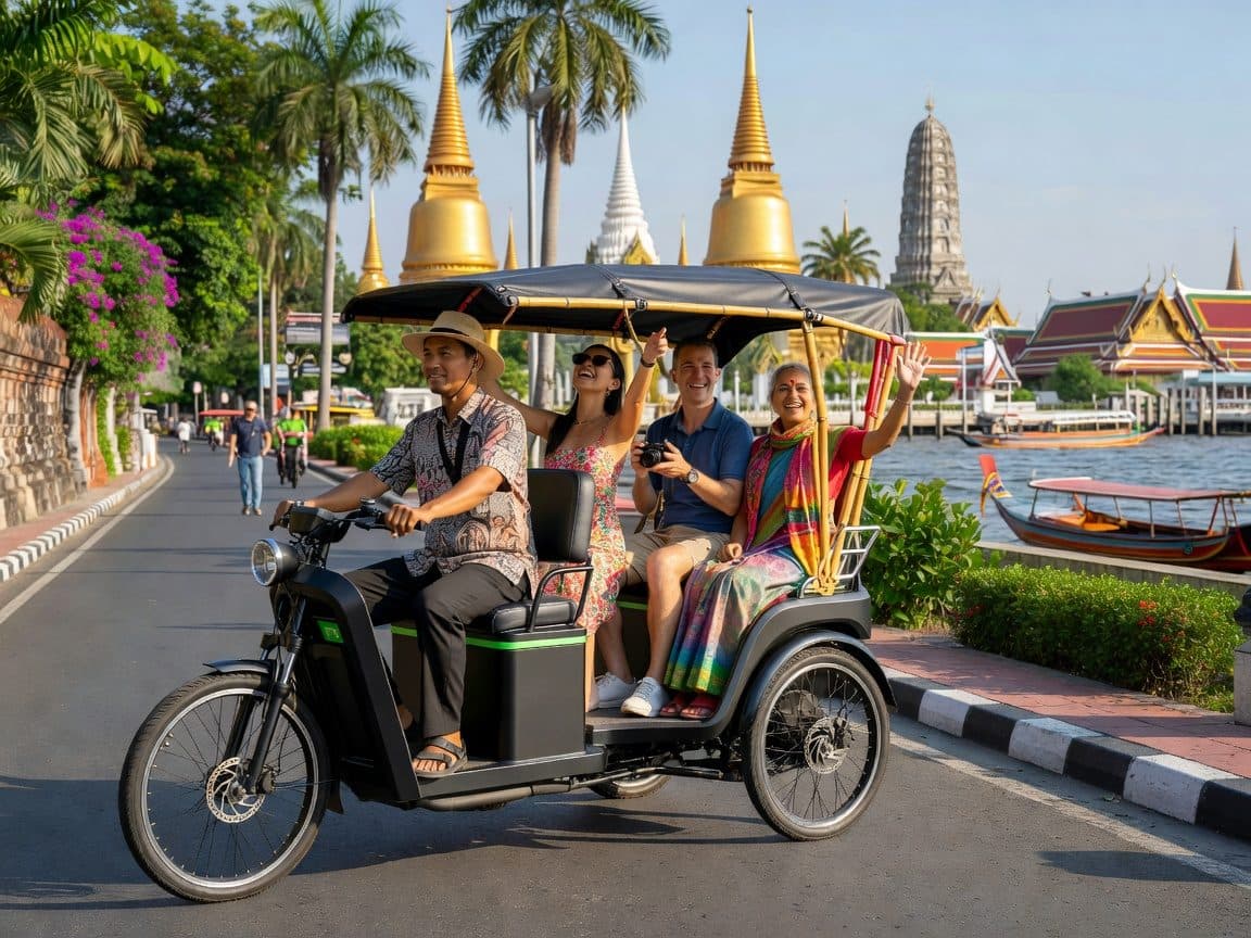 Bangkok: Old City Electric Tuk-Tuk Tour with Guide