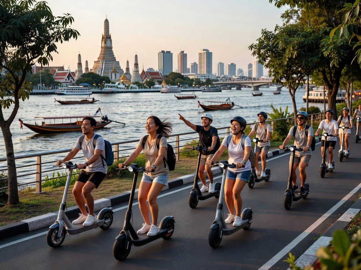 Bangkok By Night by Electric Scooter &/or Bike