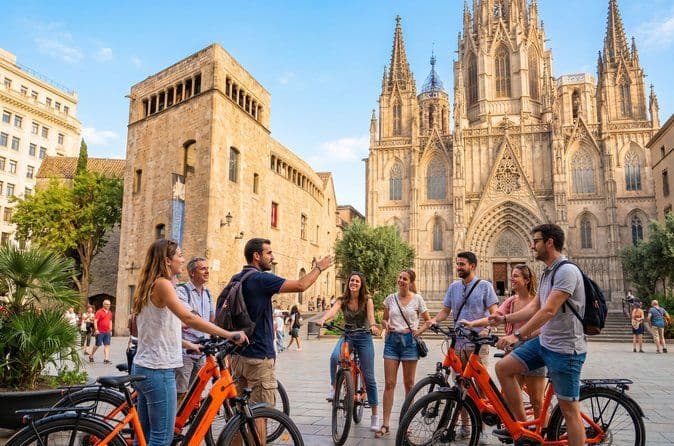 Barcelona Bike or E-Bike Tour: Hidden Stories & 2,000 Years