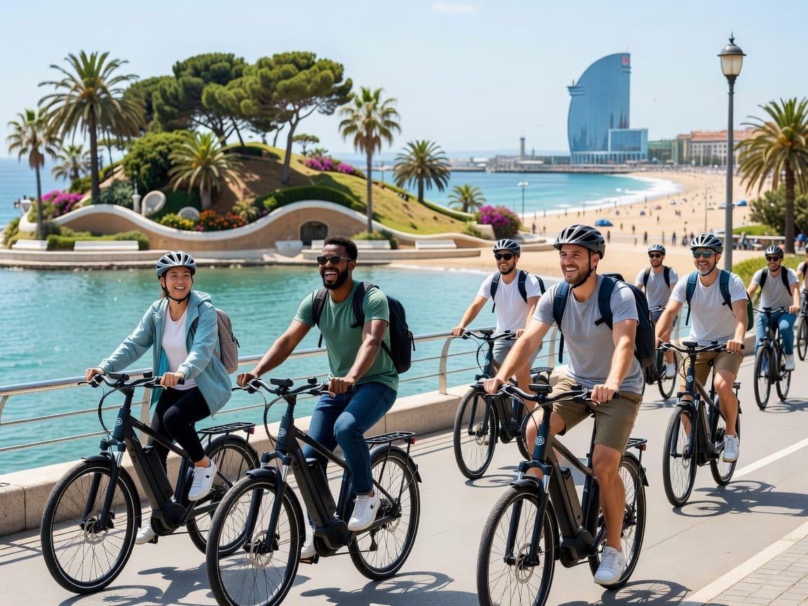 Barcelona: E-Bike Safety 1st, Parks, Beach & Panoramic Views