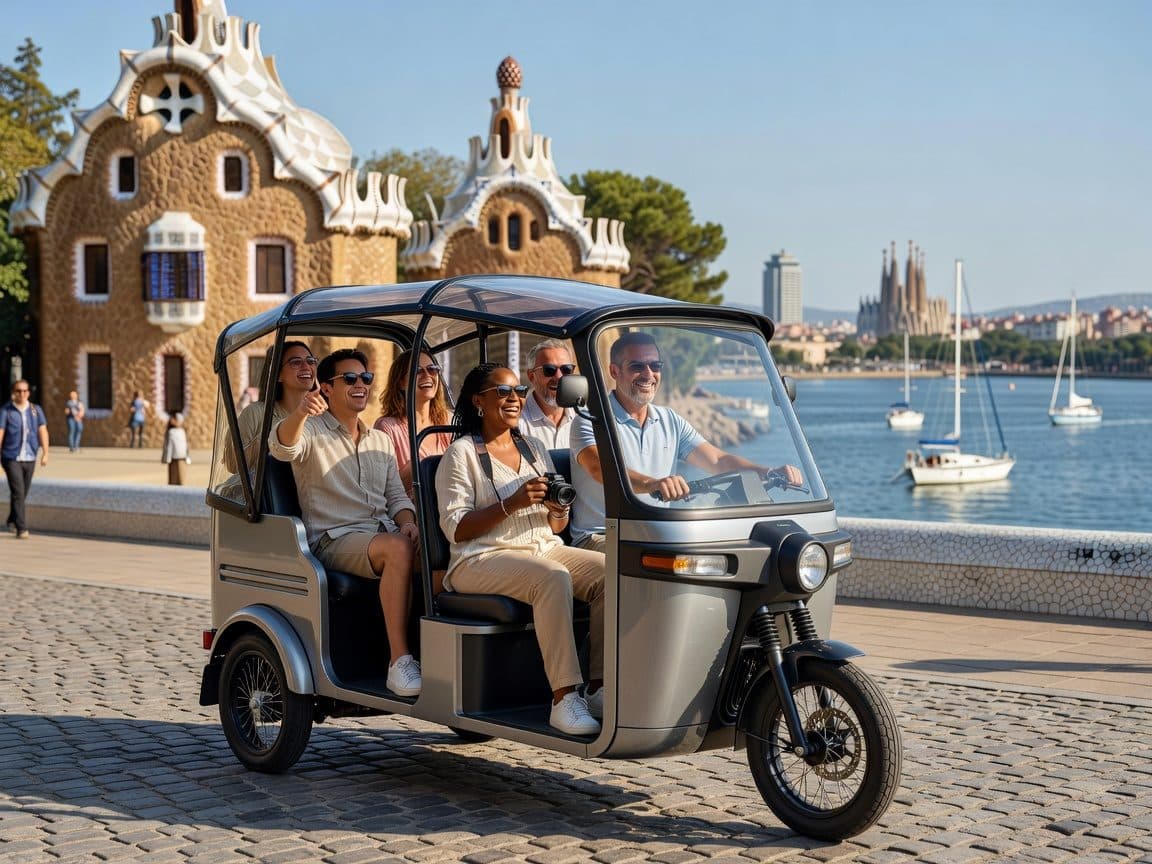 Barcelona: Sightseeing tour by electric tuk tuk
