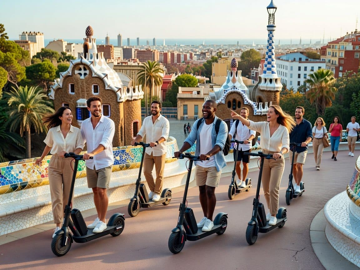 Barcelona: Gaudi Highlights Guided Tour by Electric Scooter
