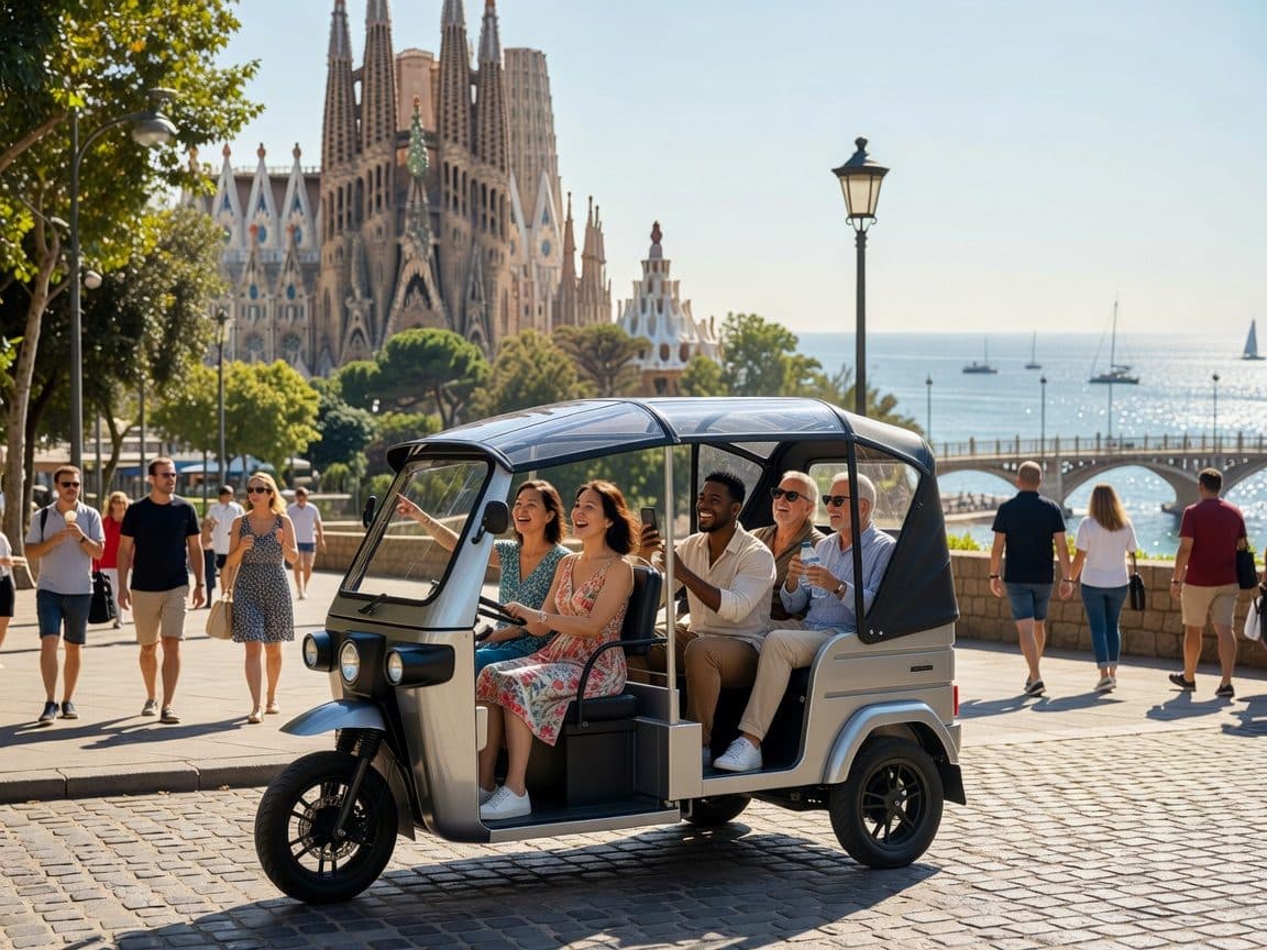 Barcelona: Private City Tour by Eco Tuk Tuk
