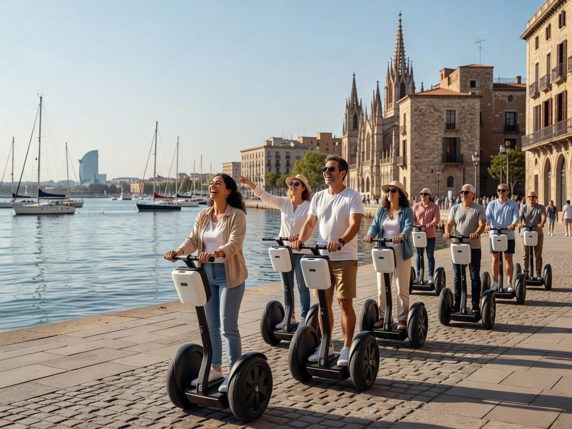 Barcelona: Old Port and Gothic Quarter Guided Segway Tour