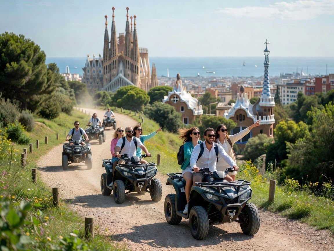 Barcelona: City Sights Electric Quad Tour