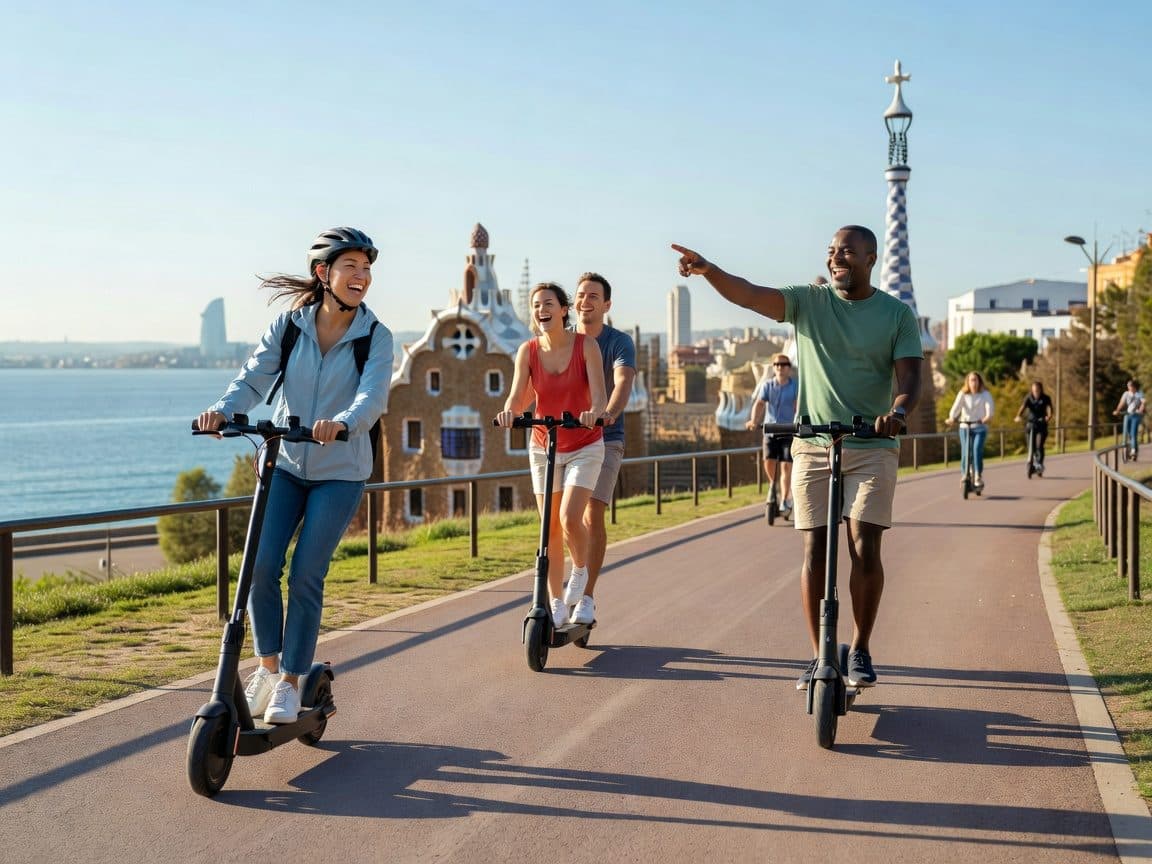 Barcelona E-Scooter Tour: Old Town & Beach