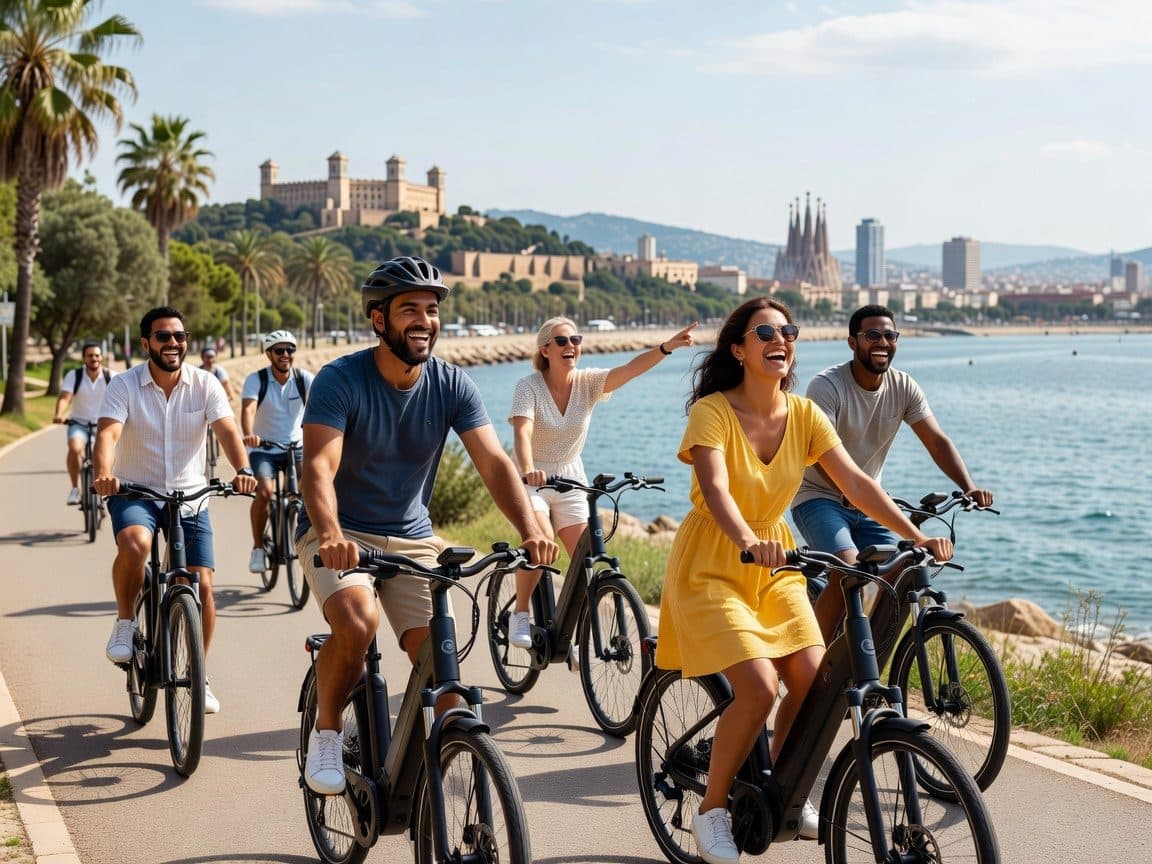 Barcelona: E-Bike Tour with Montjuïc Castle & Best Views