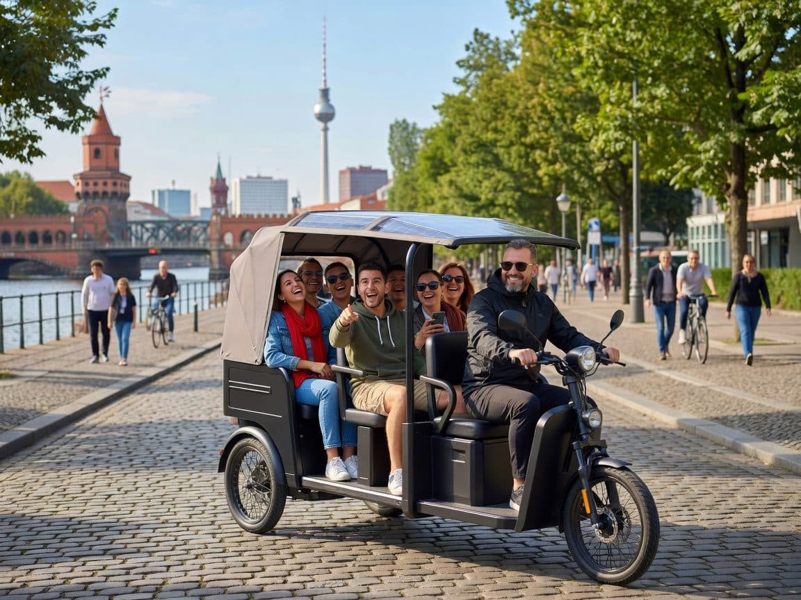Berlin: Private E-Rickshaw Tour with Hotel Pickup Service