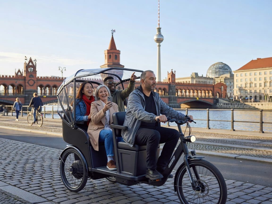 Berlin: Illuminated Berlin by Bike Taxi