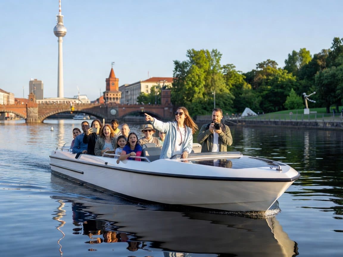 Berlin: Electric Boat Rental for self-driving 4 hrs