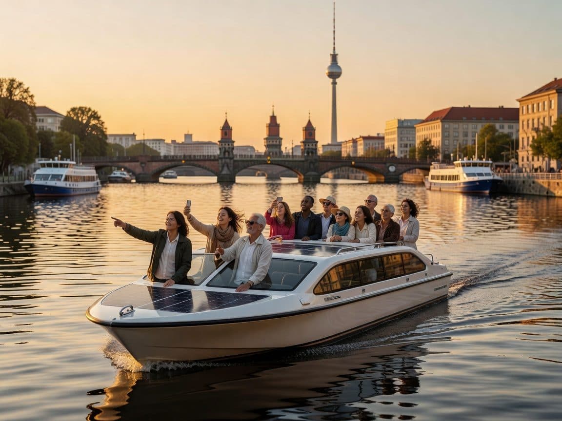 Berlin Boat Tour | Sunset Tour by Solar Boat | Sightseeing on the Spree