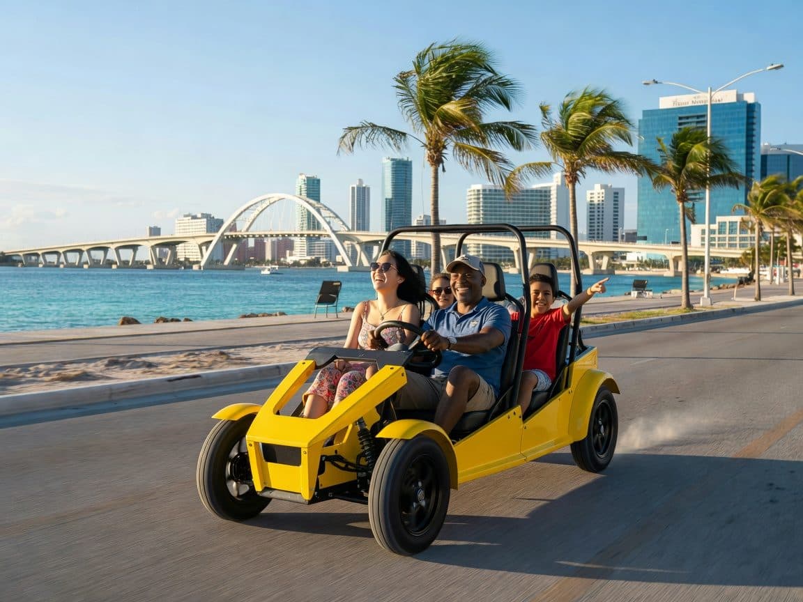 Electric Go-Kart Tour Cancun: 90-Minute Hotel Zone Adventure