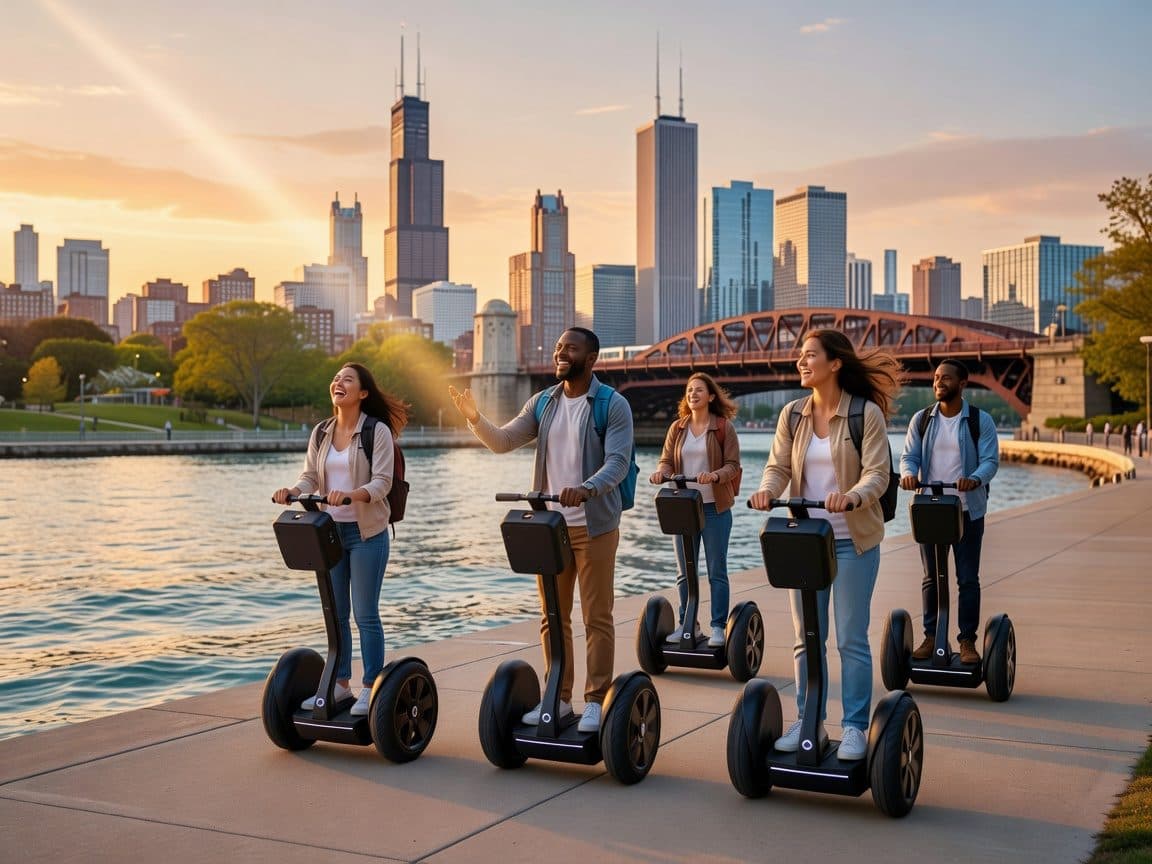2 Hour Chicago Pier Fireworks & Evening Segway Tour