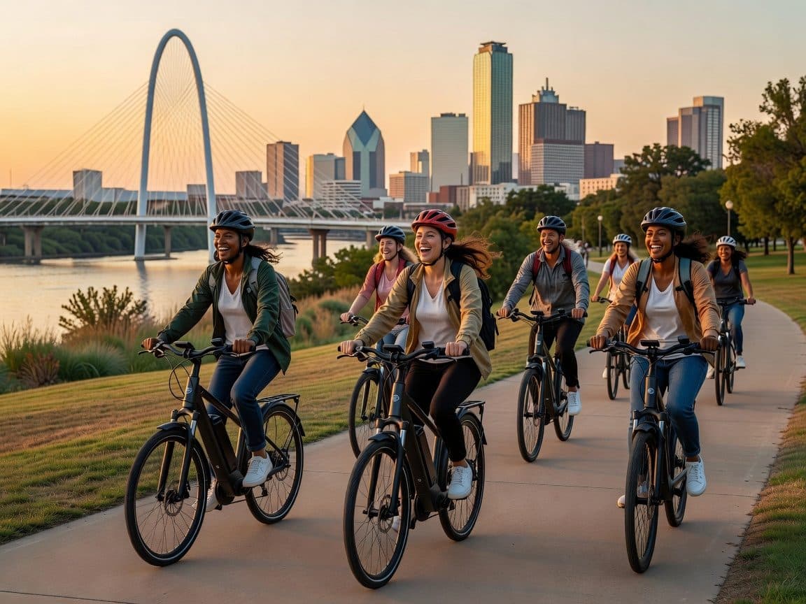 Dallas: Downtown Guided Sunset Electric Bike Tour