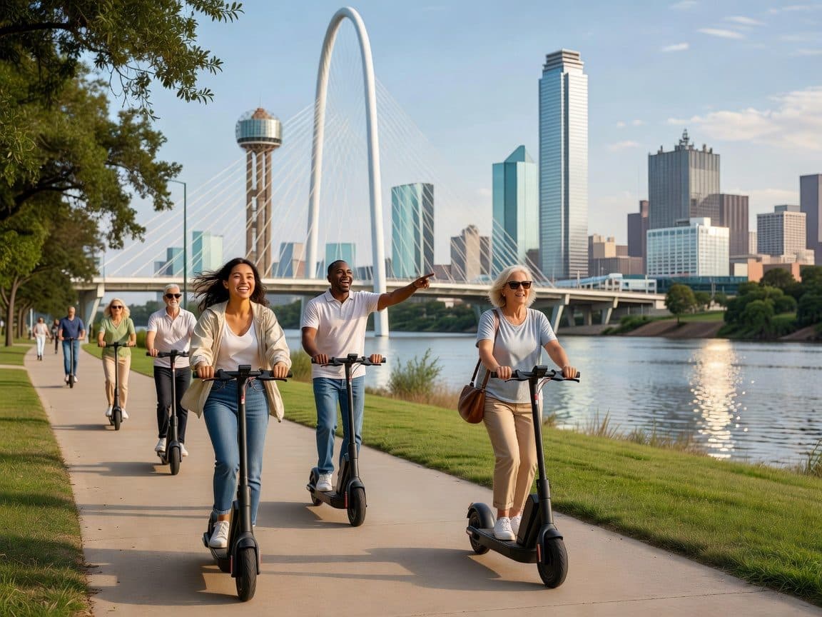 Dallas: Downtown E-Scooter Sightseeing and History Tour