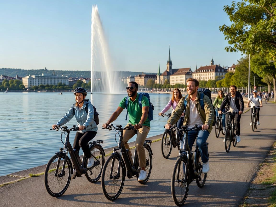 Geneva Confluence Panoramic E-bike UN Square Old Town