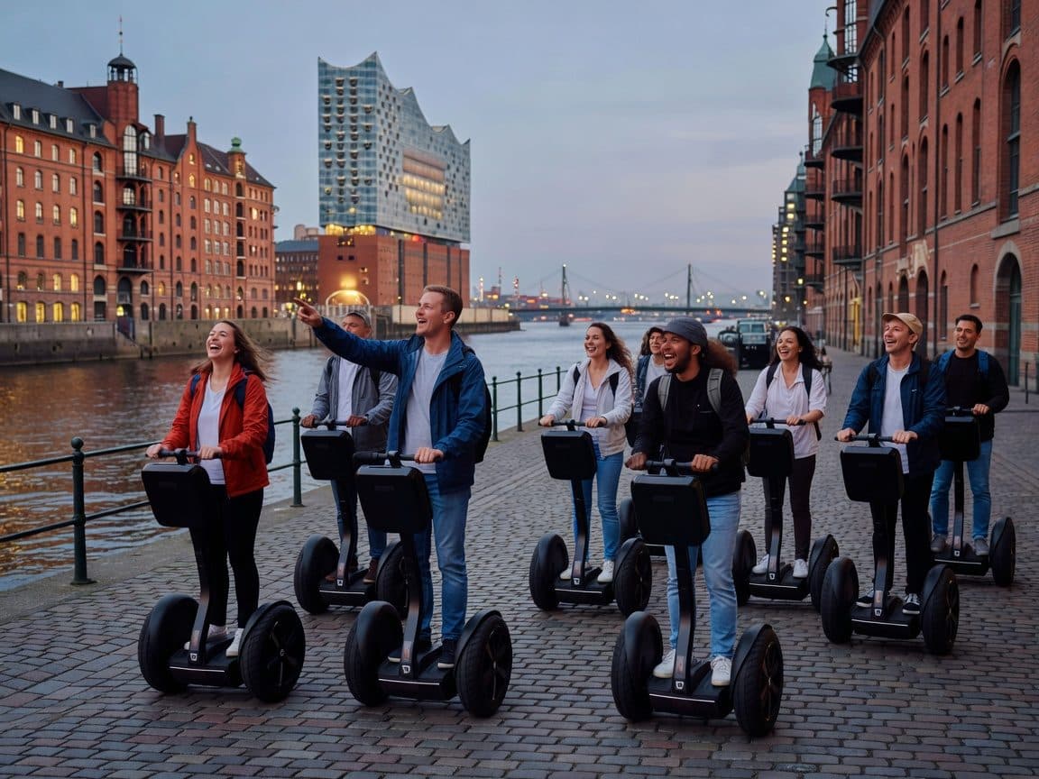 2 Stunden Hamburg Nachttour mit dem Segway