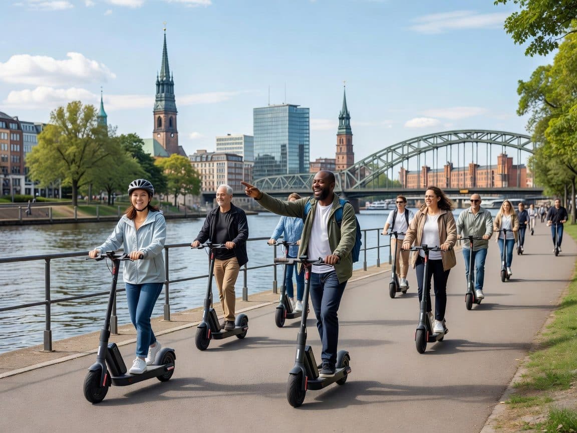 3 Hours Hamburg E-Scooter Tour