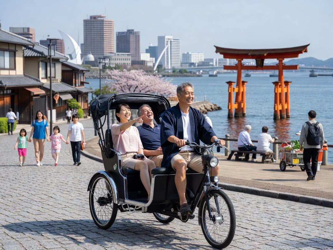 Miyajima: Private Rickshaw Tour to Itsukushima Shrine