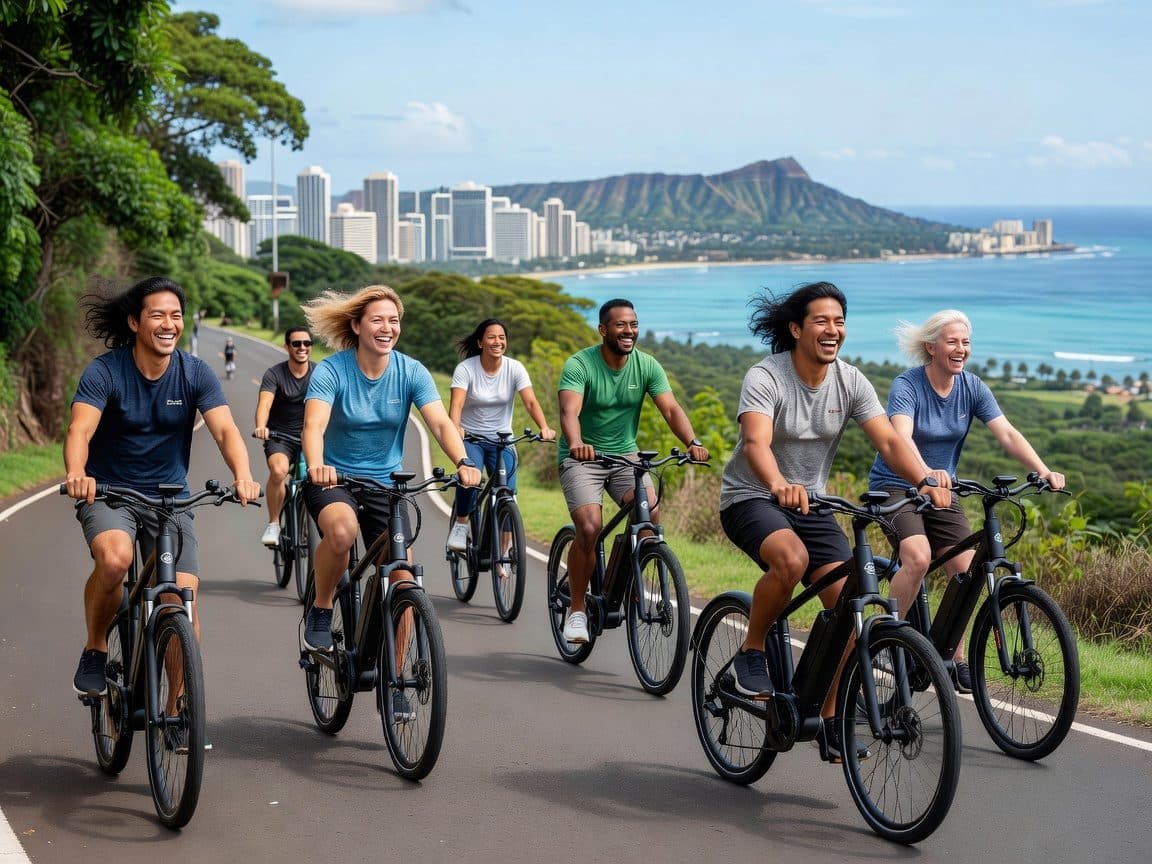 Honolulu: Tantalus Lookout (Mountains to Ocean) E-Bike Tour