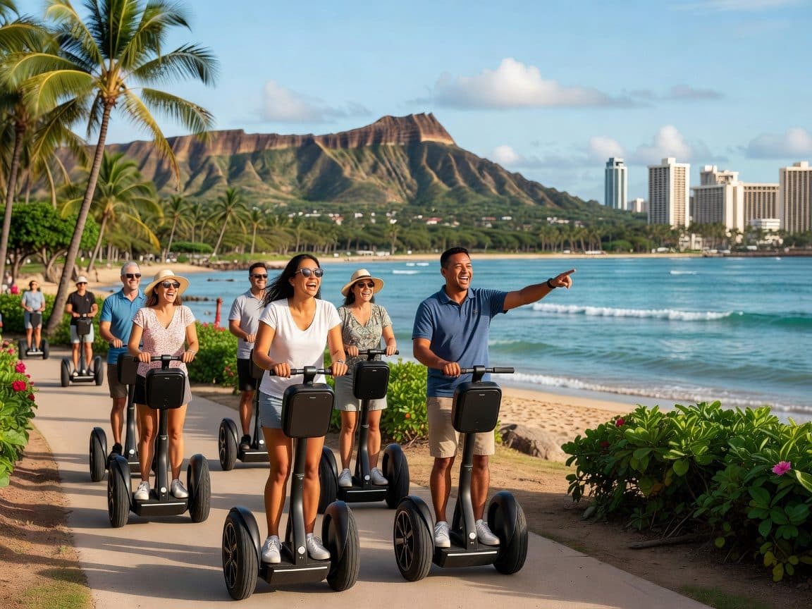 Honolulu: Diamond Head, Waikiki and Magic Island Segway Tour