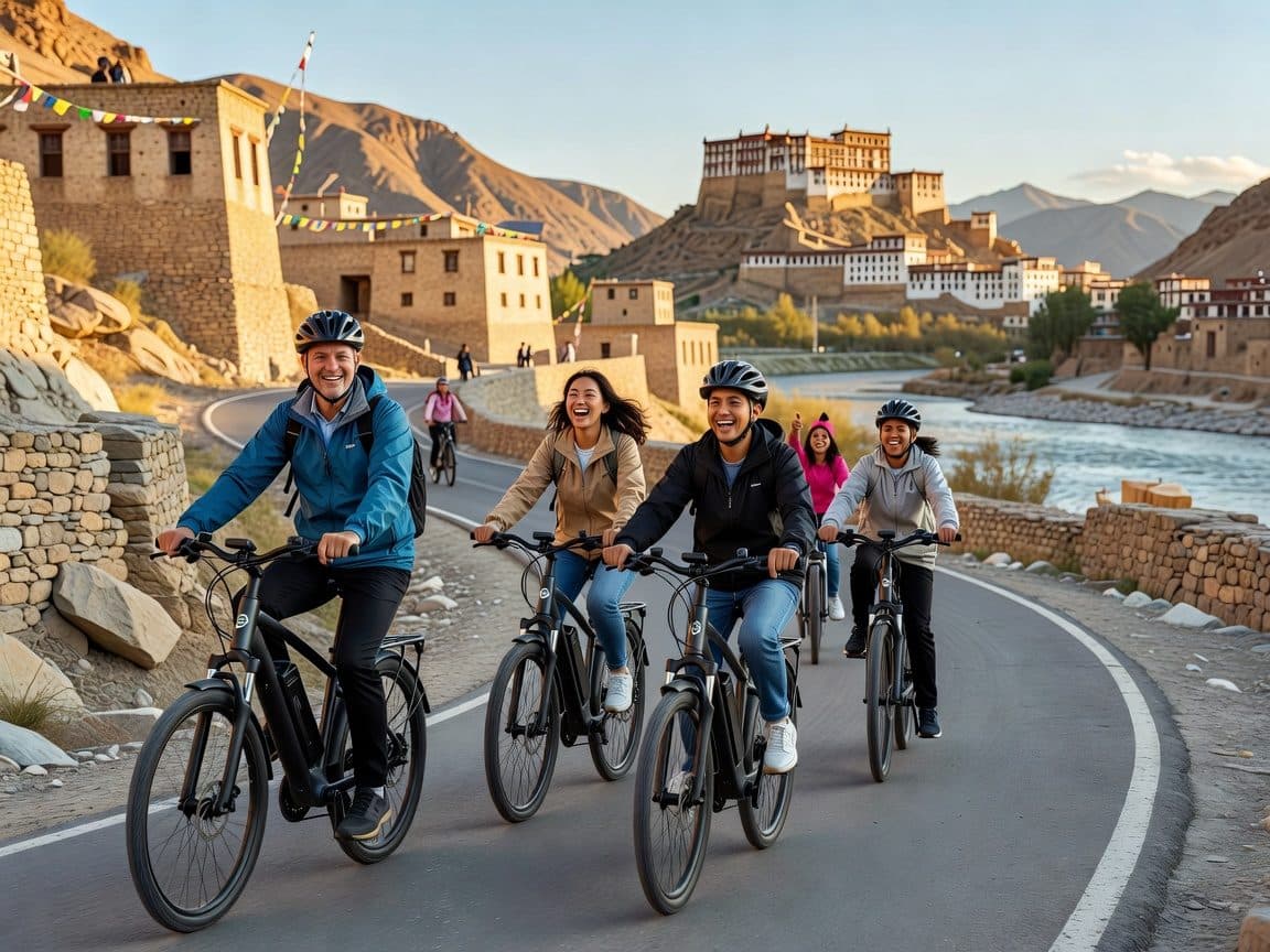 Leh: Electric Cycle Tour with Heritage Walk & Meal