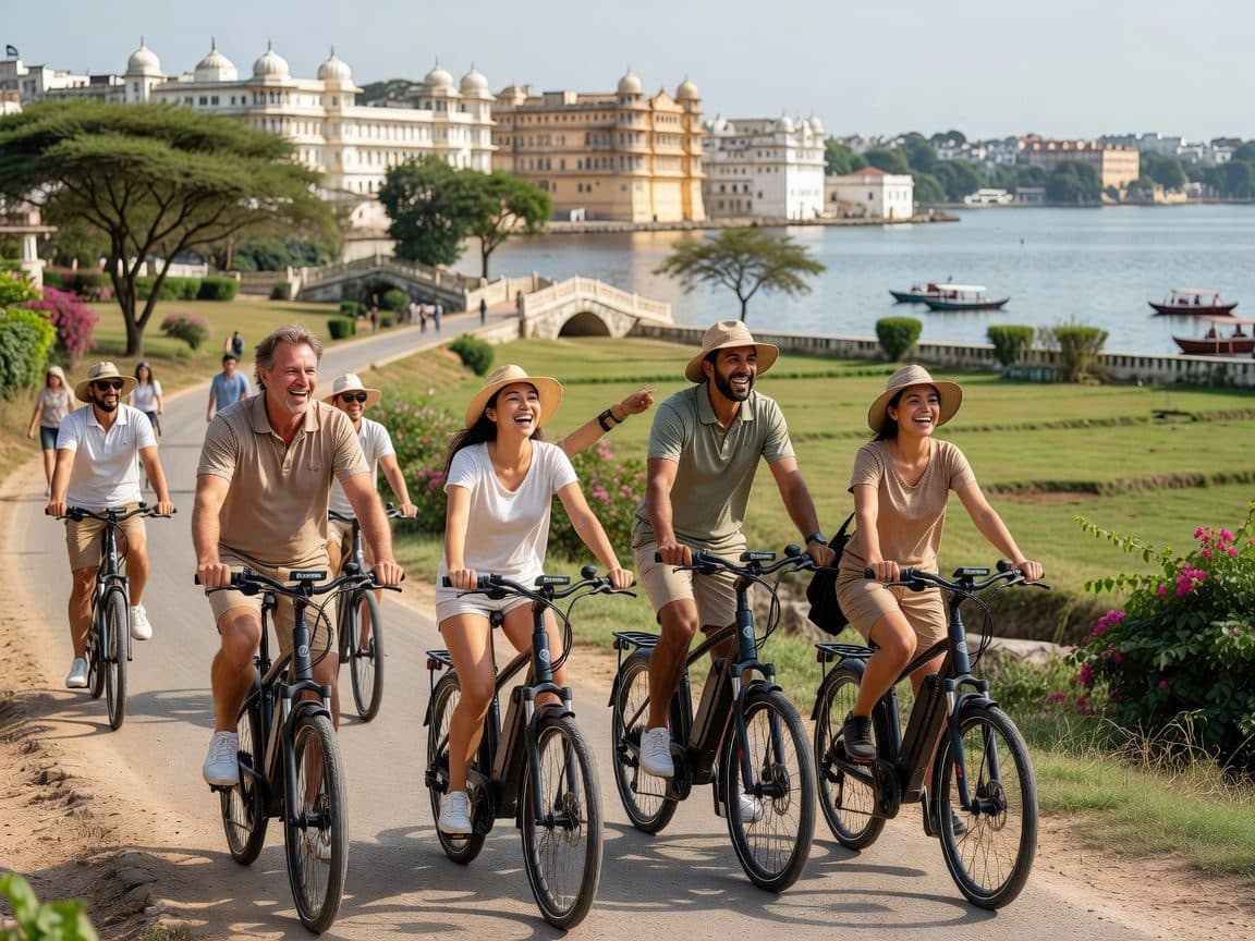 Udaipur: Countryside E-Bike Tour with Refreshments
