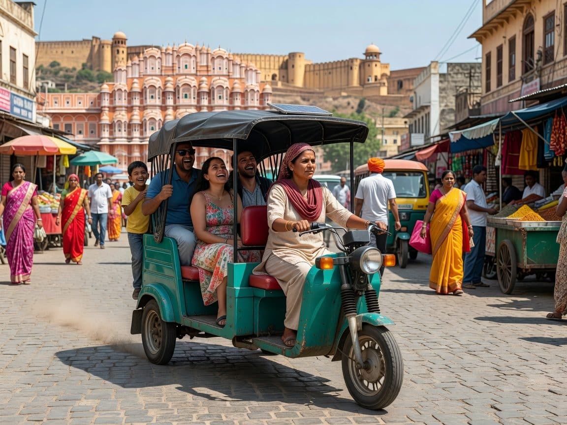 Jaipur Half-Day City Tour By E-Rickshaw with Female Driver