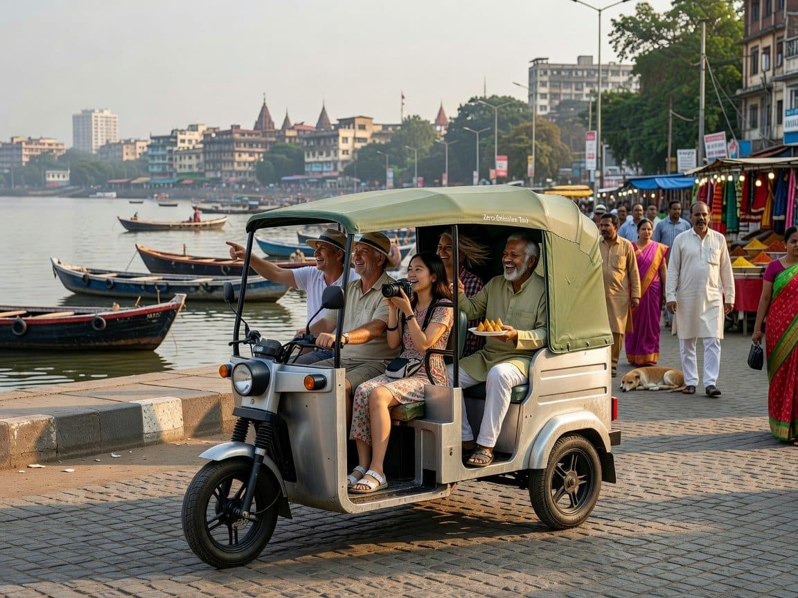 Guided Morning E-Rickshaw Ride with Food Tasting