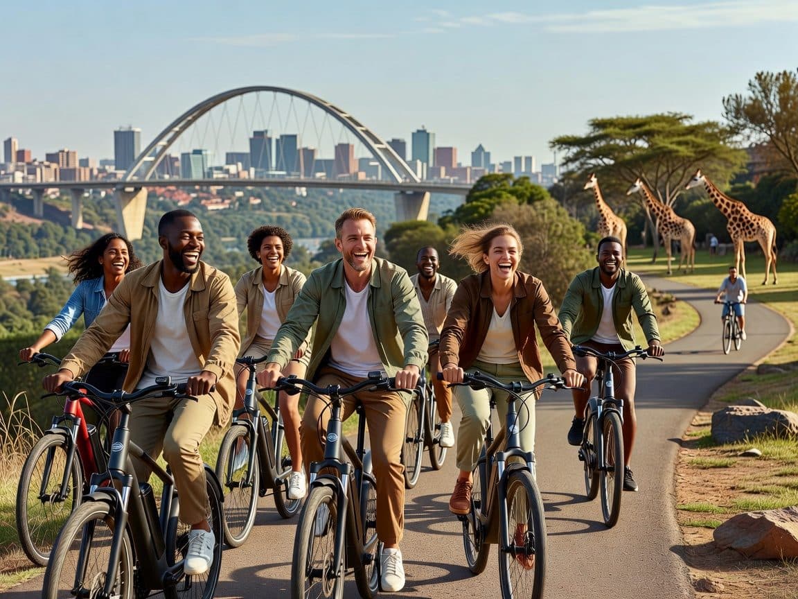 From Pretoria: E-Bike in the wild with game near Jo'burg