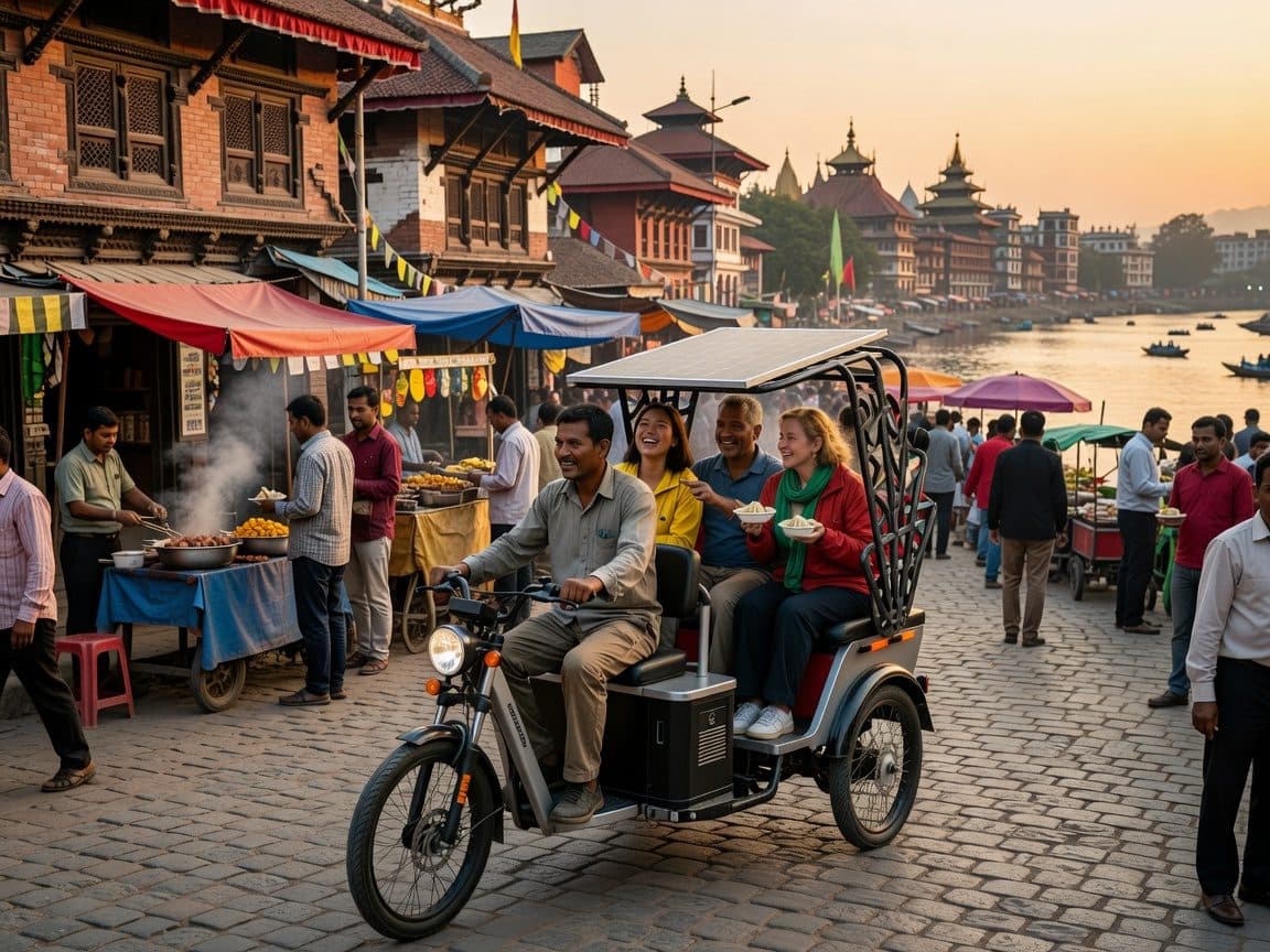 Kathmandu Street Food Night Tour by Rickshaw