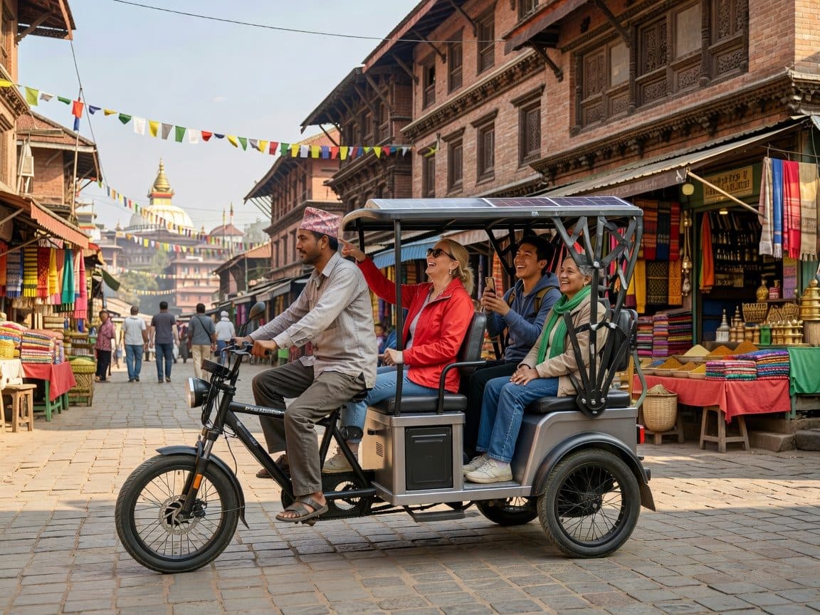 Kathmandu: Thamel and Newroad Rickshaw Tour With Guide