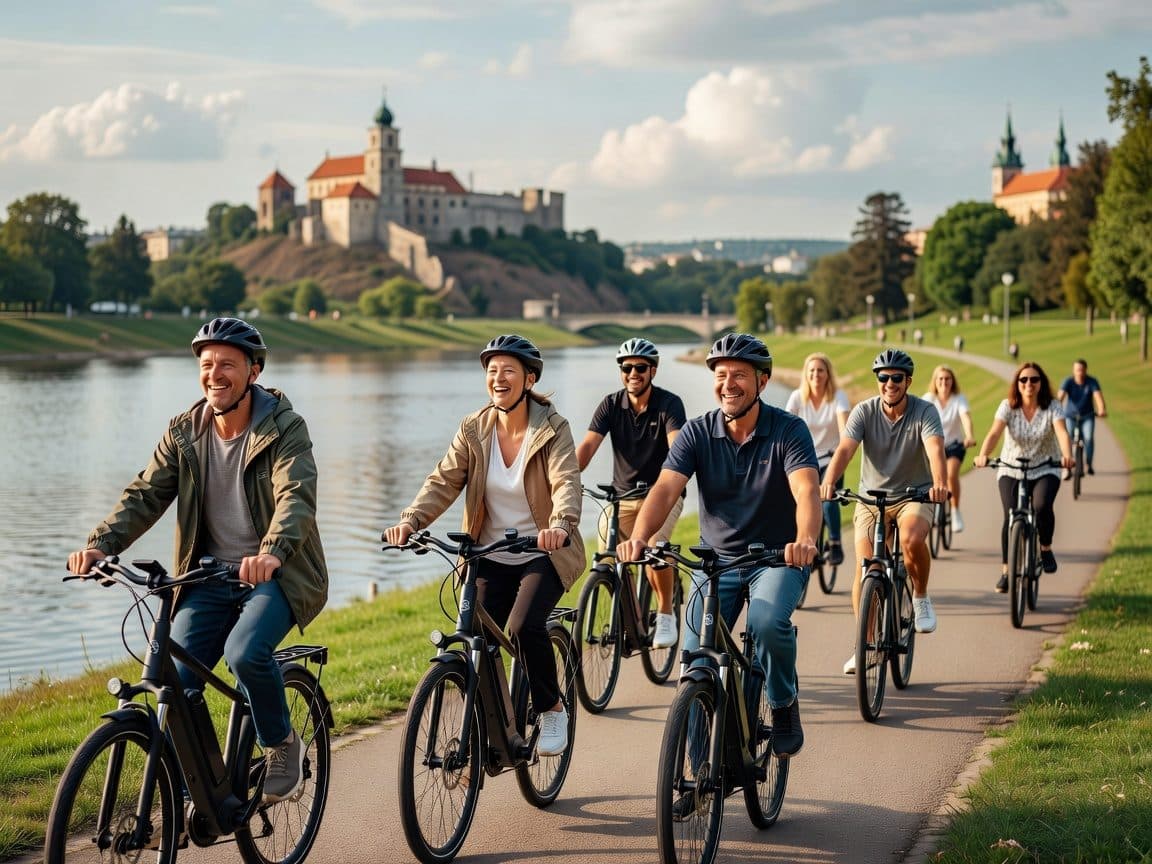 Krakow: Tyniec Abbey E-Bike Tour with Coffee and Cake