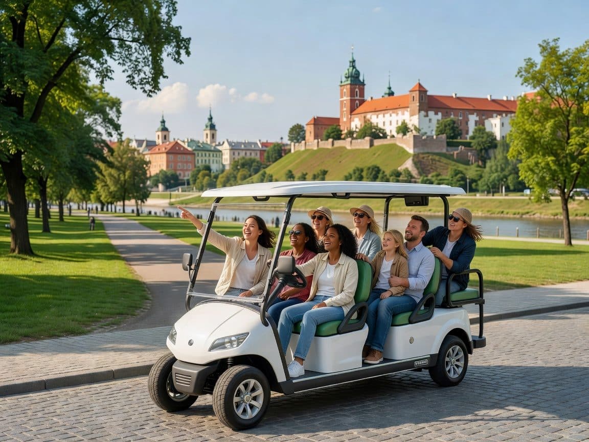 Krakow: Old Town Sightseeing Tour by Electric Golf Cart