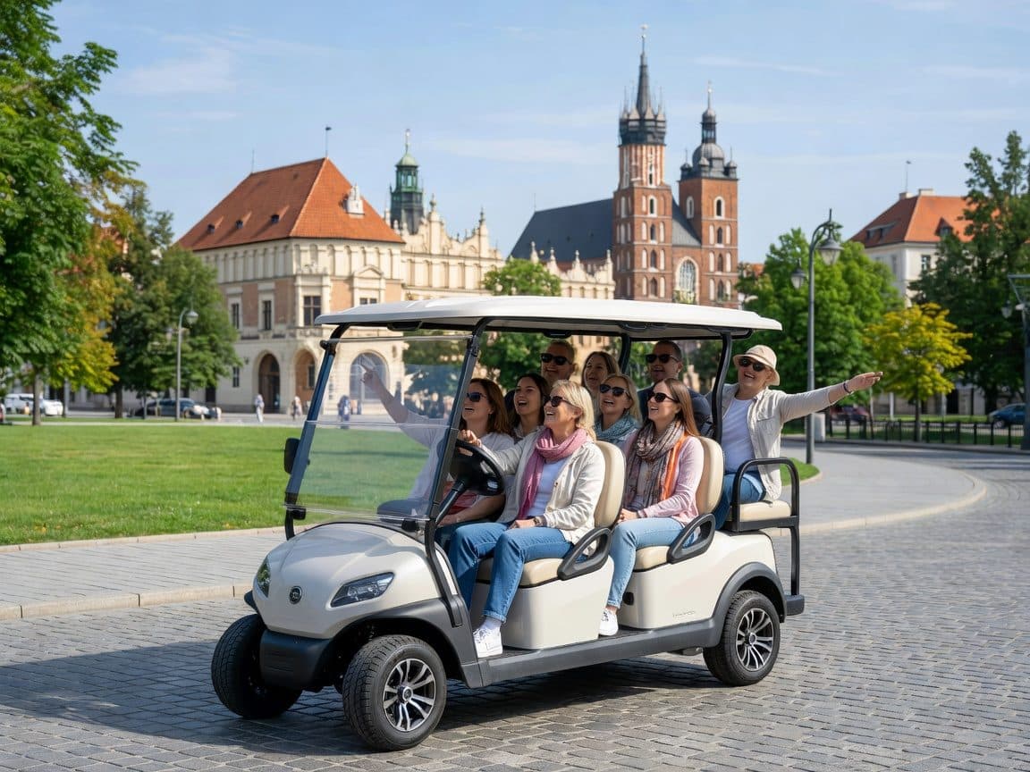 Krakow: Group Electric Golf Cart Tour of the Old Town