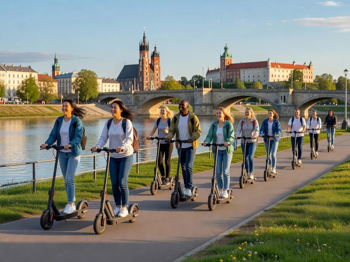 Krakow: 2h Old Town Scooter Tour