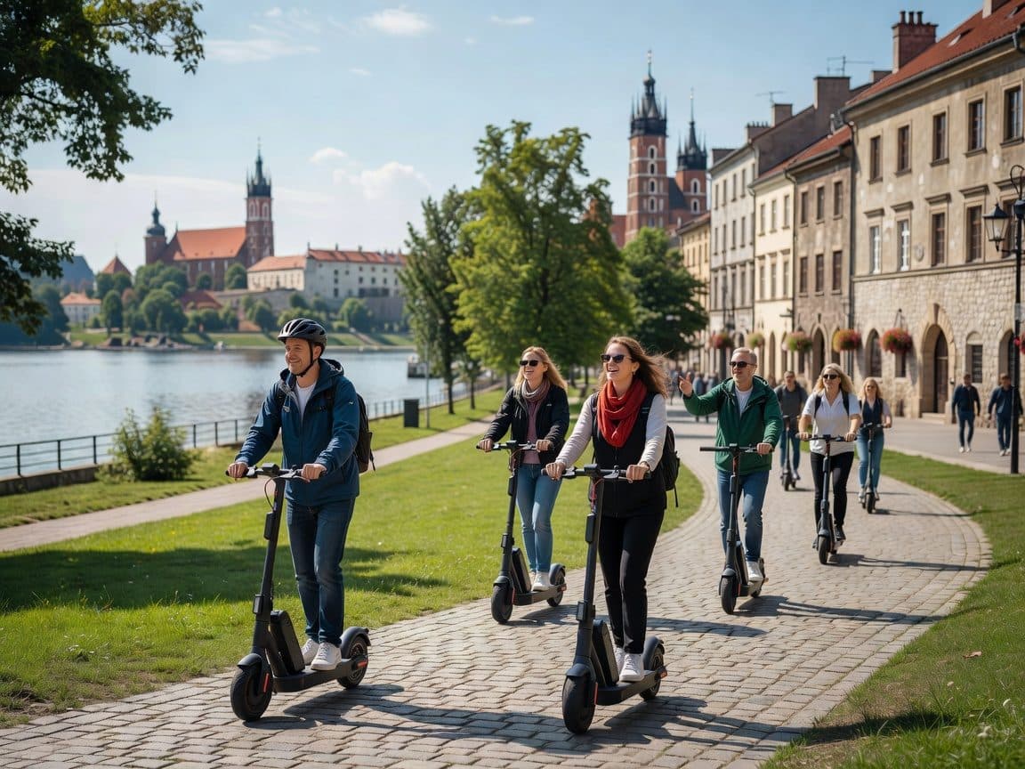 Krakow: Old Town and Kazimierz Electric Scooter Tour