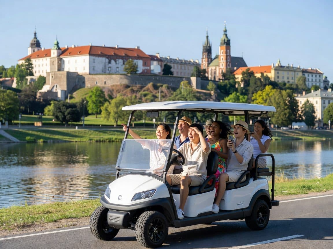 Krakow: City Sightseeing Tour by Electric Golf Cart