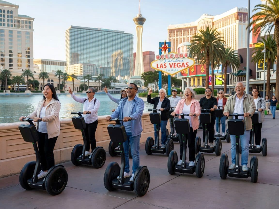 Las Vegas: 90-Minute Guided Evening Segway Tour of Downtown