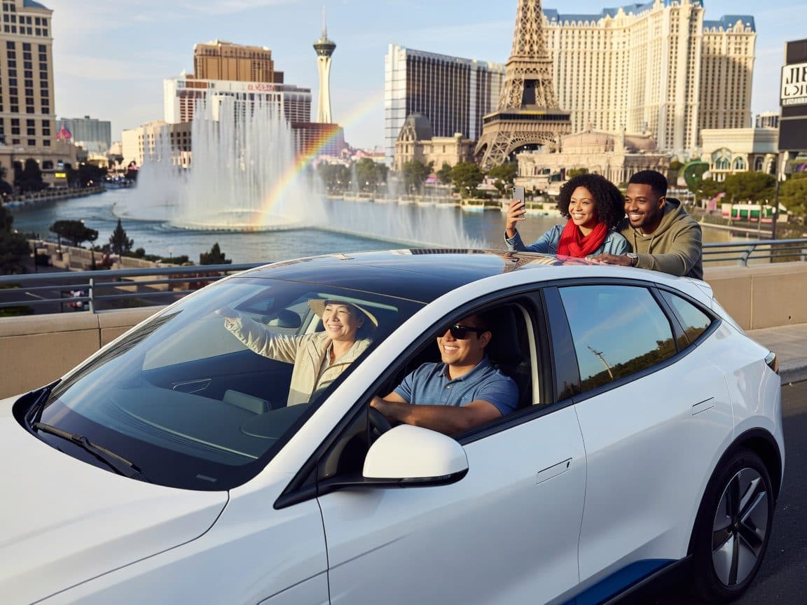 Las Vegas: Self-Drive Strip Tour in an Electric EVR car