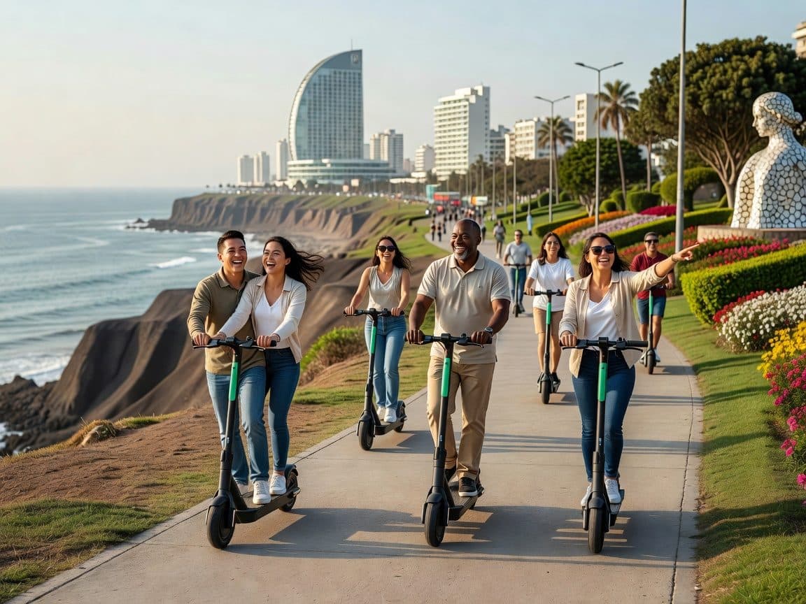 Urban Scooter Exploration: A Miraflores Ride