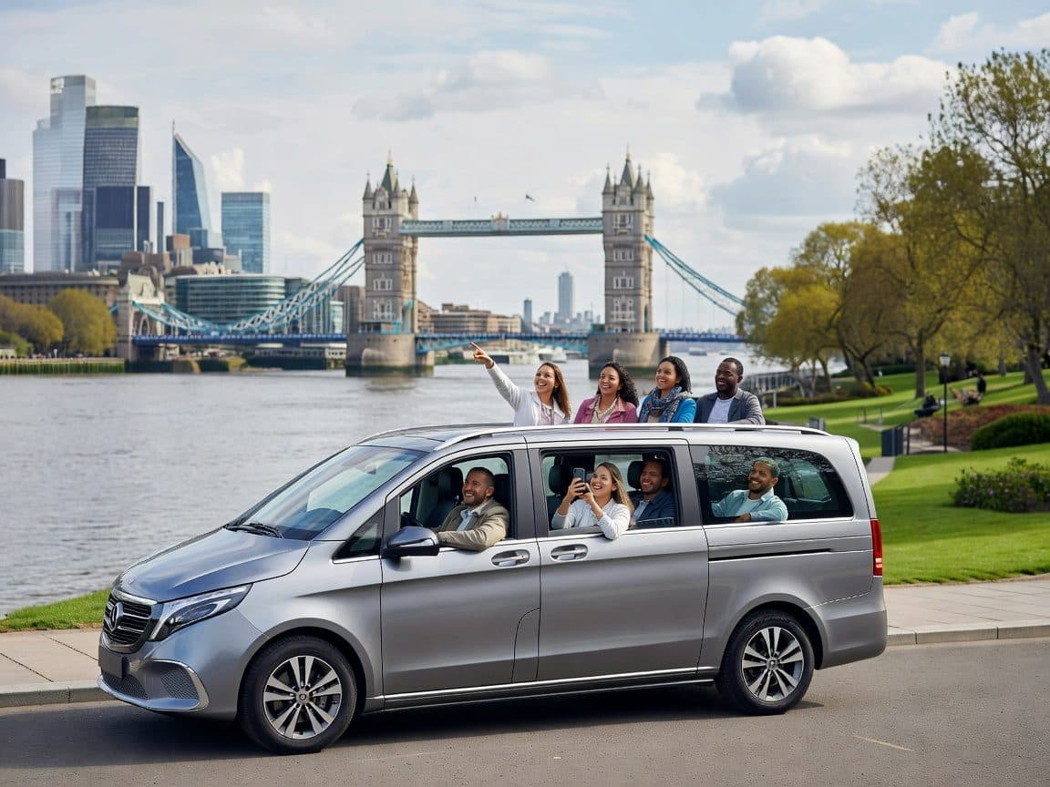 London: Private Tour in a Mercedes EQV 300e